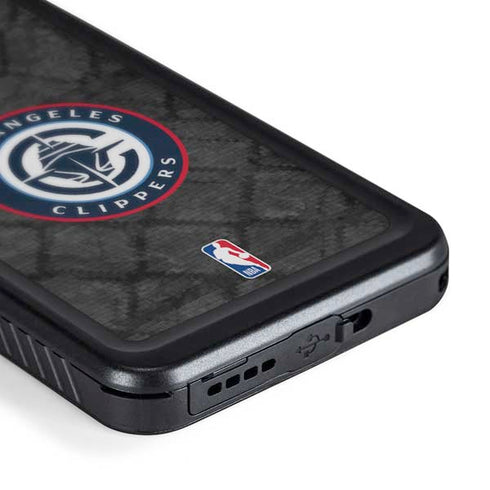 NBA Los Angeles Clippers Black Rust Galaxy S24 Waterproof Case
